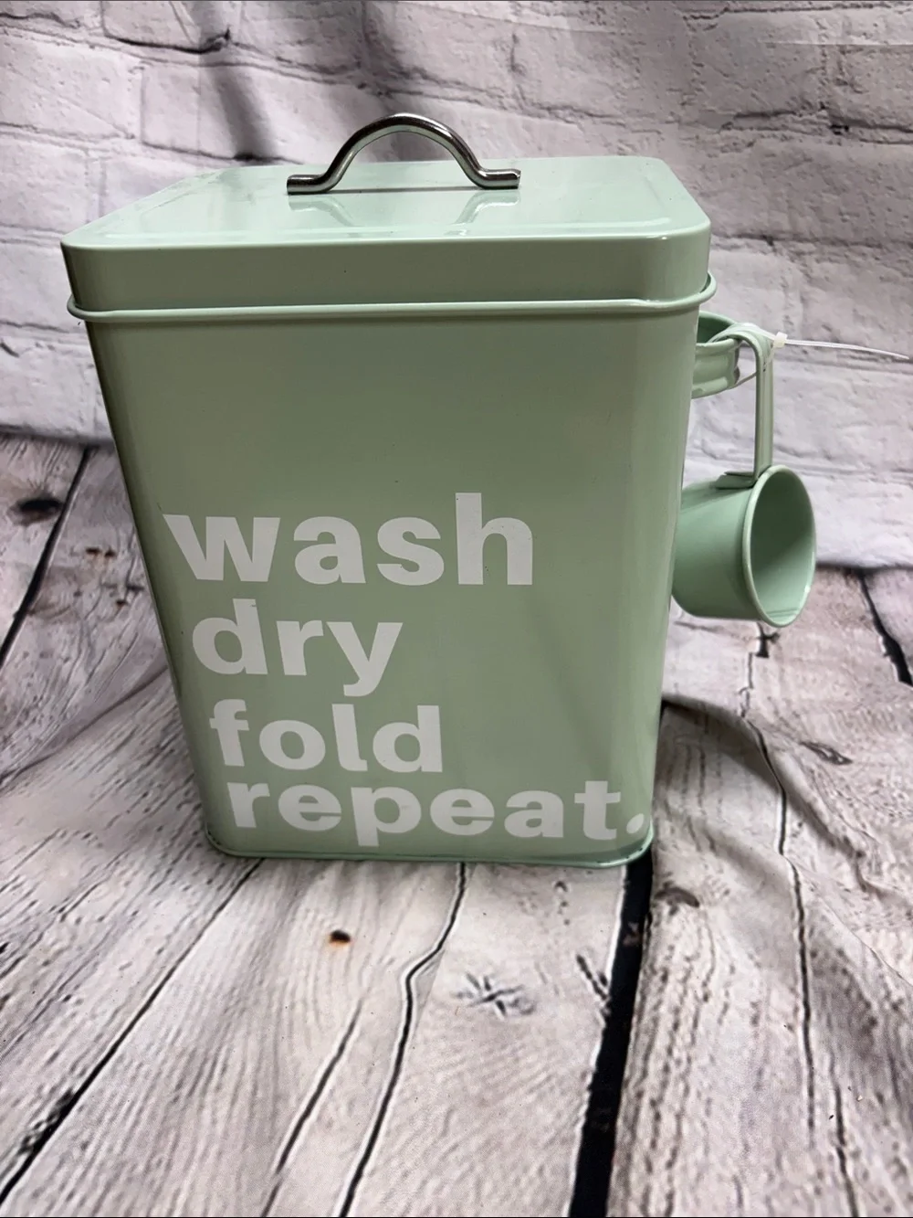 Mint Green Laundry Storage Canister Set - 3 Piece